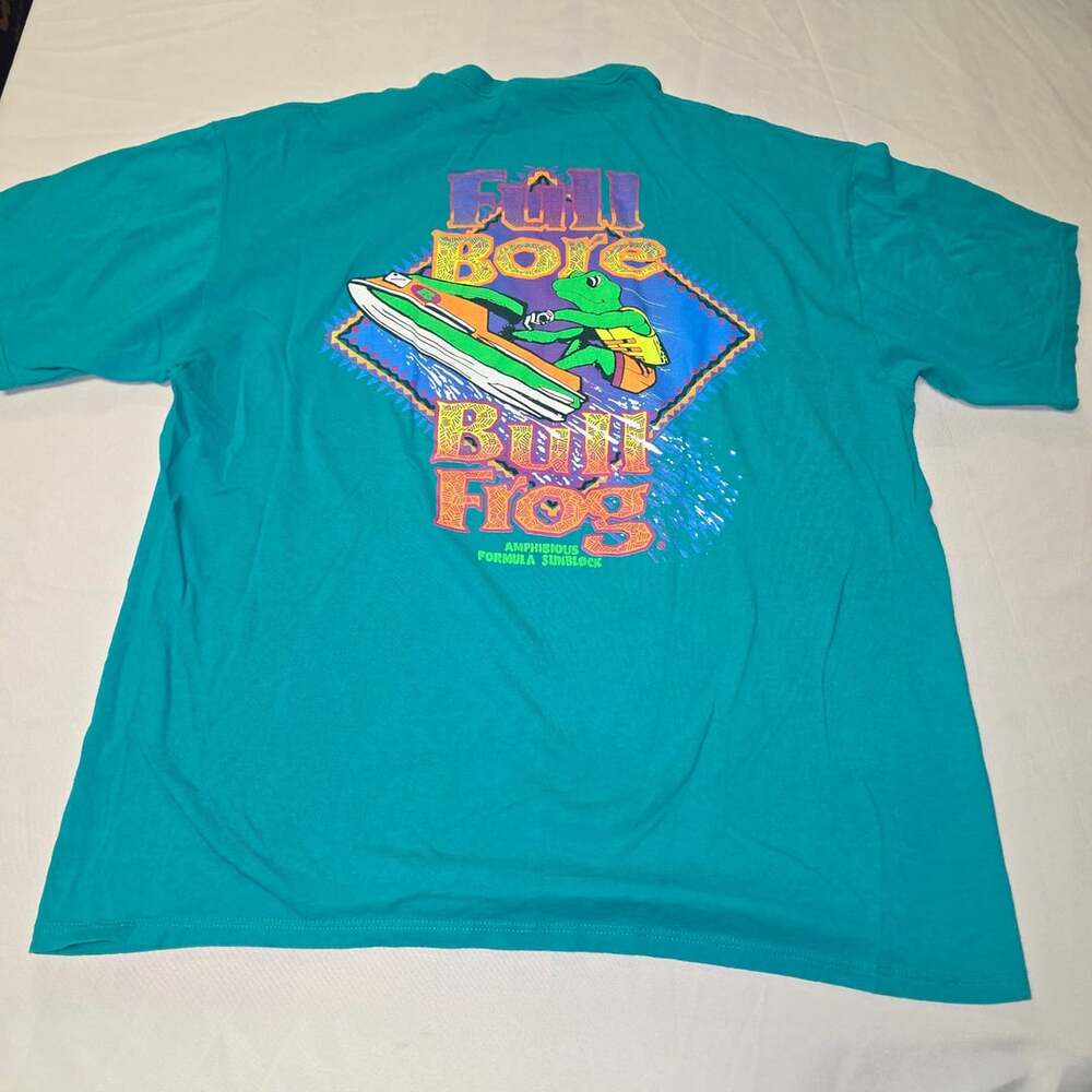 Vintage Bullfrog Amphibious Formula Sunblock T-Shirt Size XL